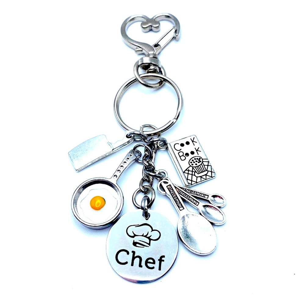 Chef Keychain Bag Charm Culinary Arts Cooking Charms